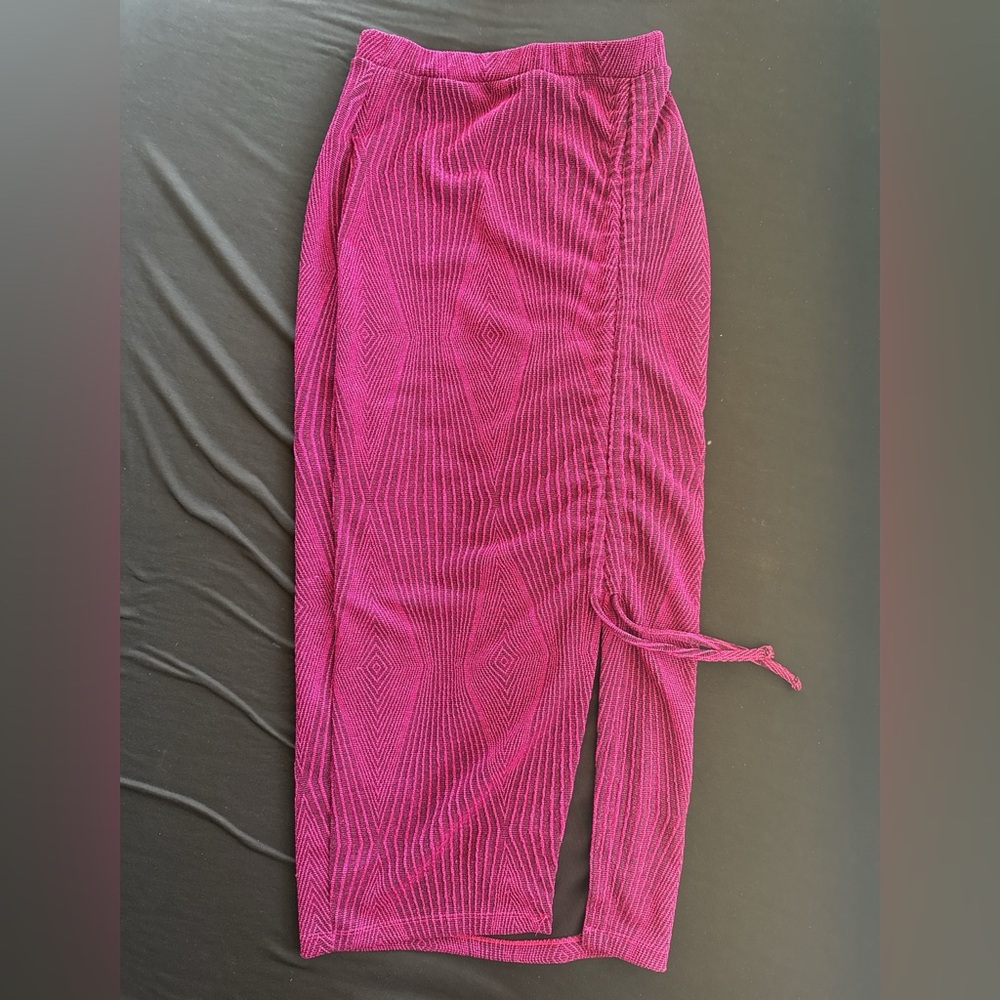 Zara Fuchsia Asymmetrical Skirt
